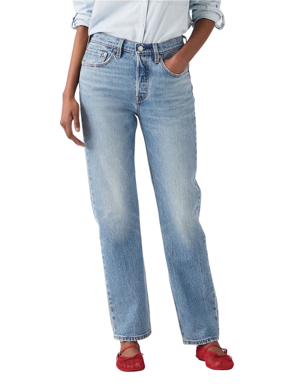 Levi's Light Blue Relaxed Fit Women's Jeans 501 90’s